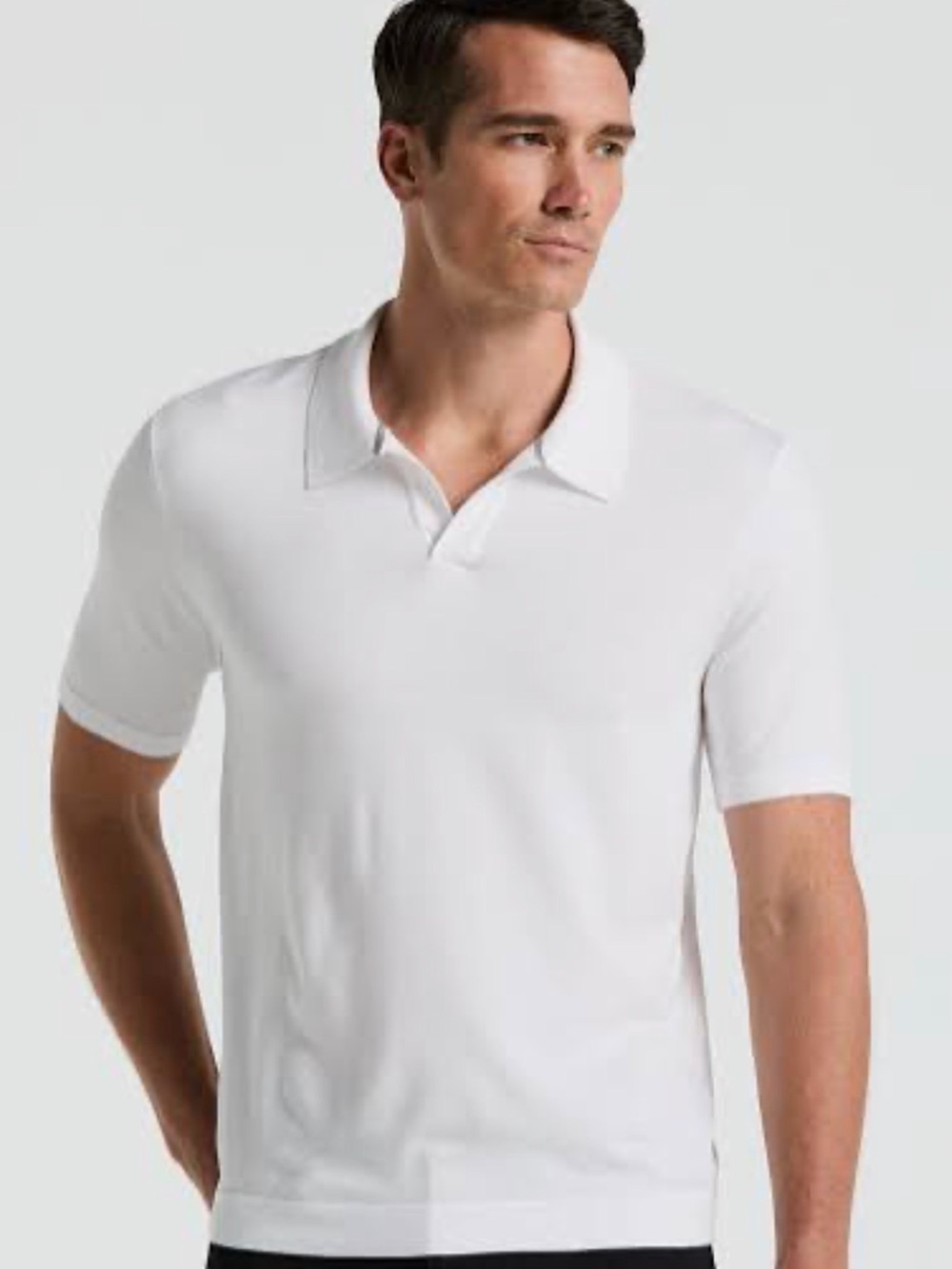 NWT Perry Ellis Men's White Short-Sleeve Shirt XL